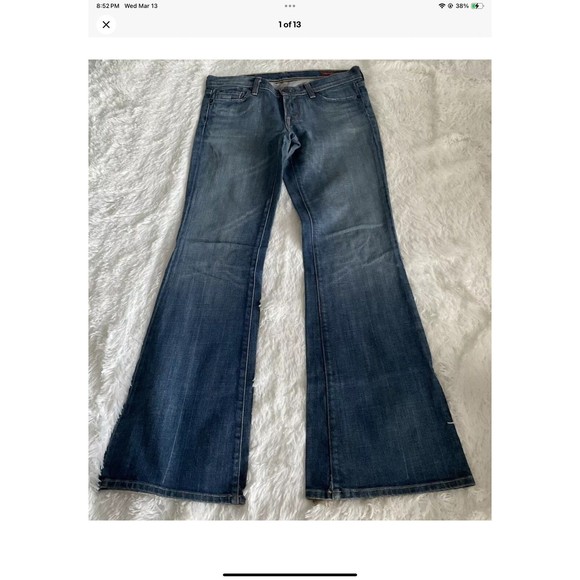 Citizens Of Humanity Ingrid #002 Low Waist Flare Jeans Women’s Sz 28 Medium Blue - Picture 1 of 12